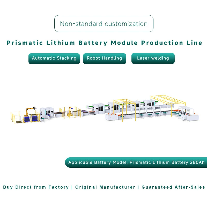 사각 쉘 리튬 배터리 산업용 및 상업용 에너지 저장 모듈 팩 자동 생산 라인, 비표준 맞춤형 사각 리튬 배터리 팩 생산 라인