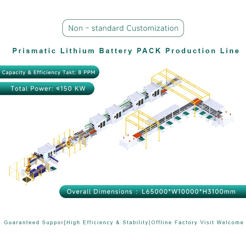 方壳锂电池工商业储能模组PACK自动生产线 非标定制方形锂电池pack生产线