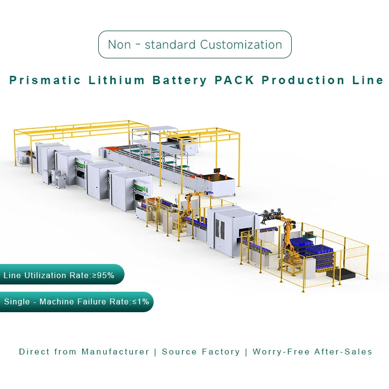 方壳锂电池工商业储能模组PACK自动生产线 非标定制方形锂电池pack生产线