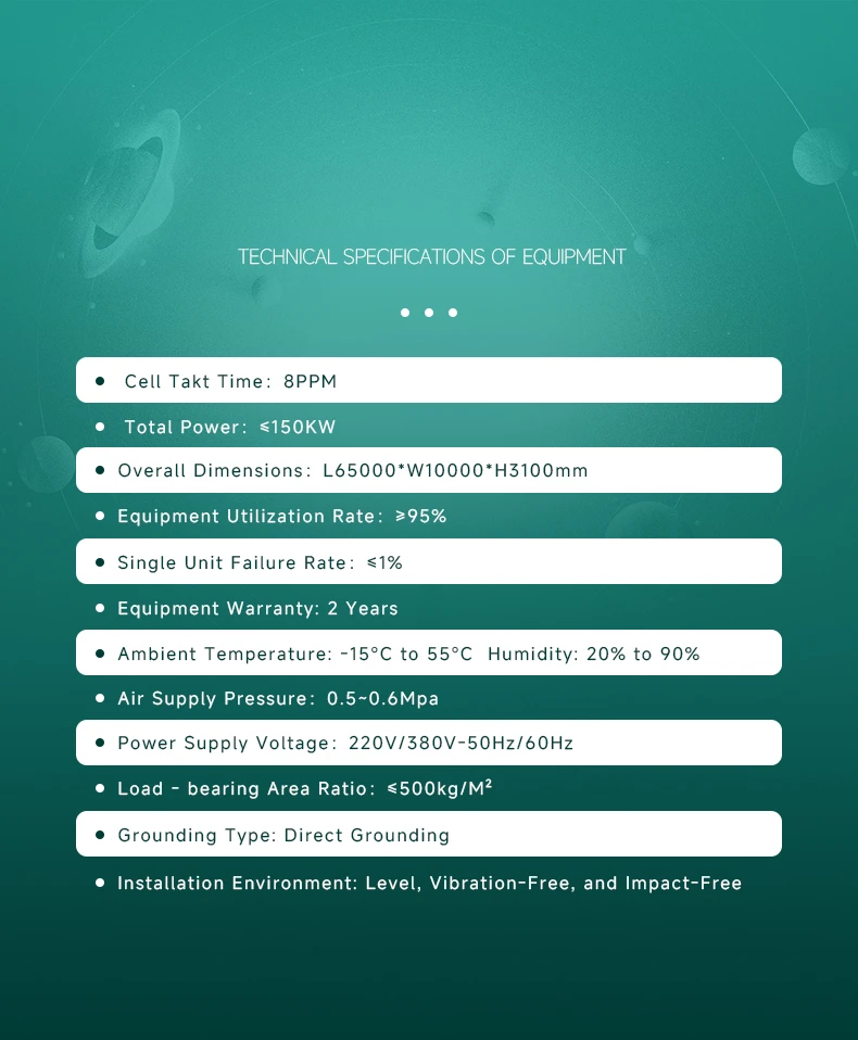 사각 쉘 리튬 배터리 산업용 및 상업용 에너지 저장 모듈 팩 자동 생산 라인, 비표준 맞춤형 사각 리튬 배터리 팩 생산 라인5번째 사진