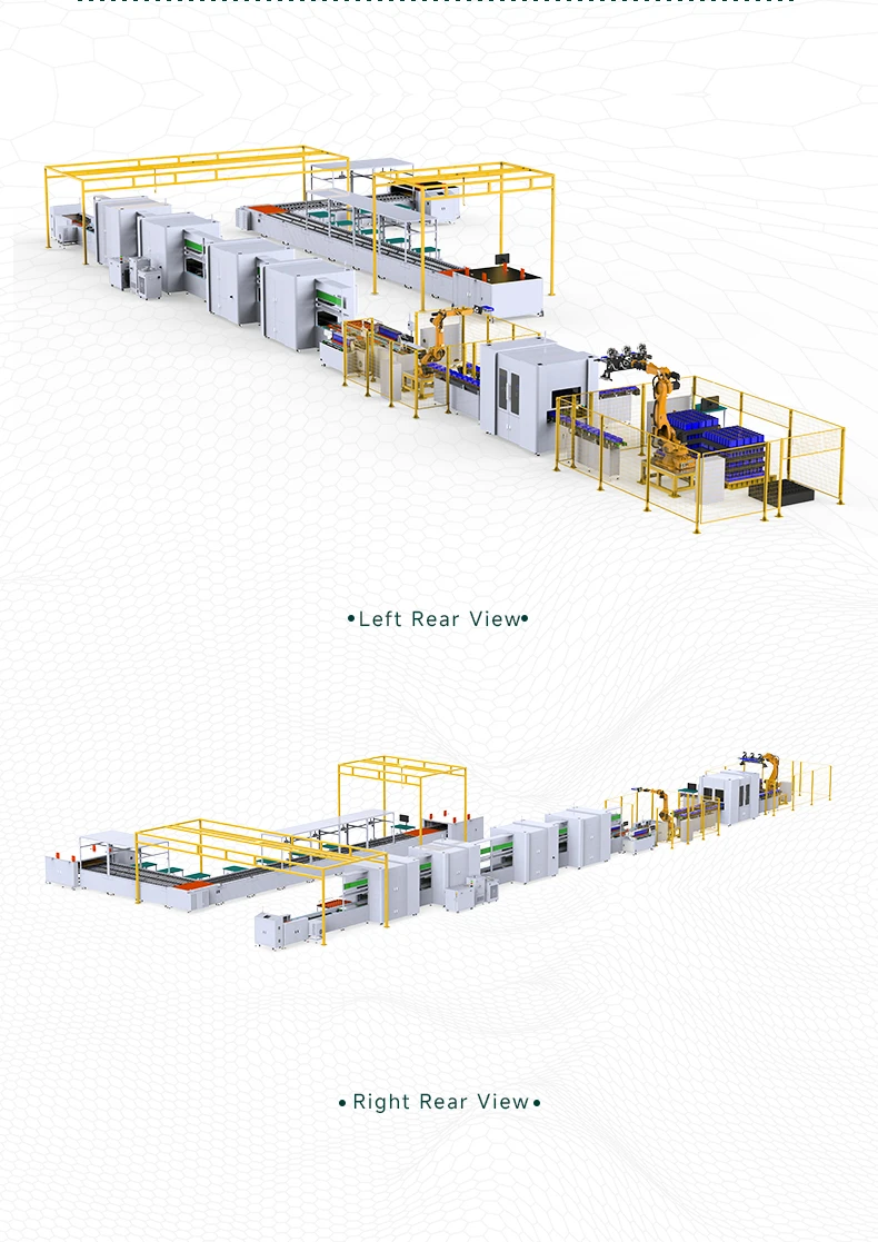 사각 쉘 리튬 배터리 산업용 및 상업용 에너지 저장 모듈 팩 자동 생산 라인, 비표준 맞춤형 사각 리튬 배터리 팩 생산 라인8번째 사진