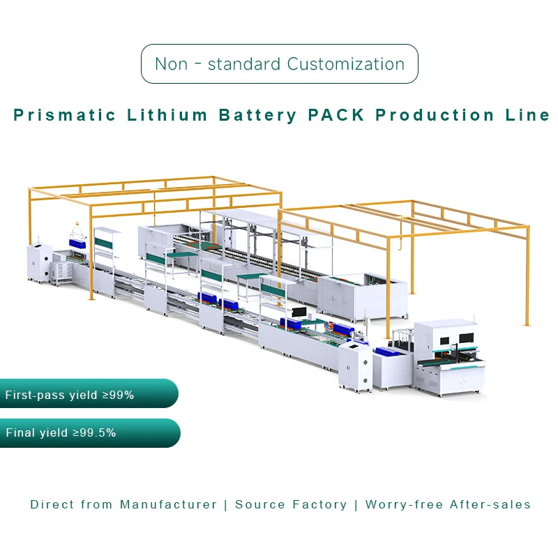 方壳锂电池工商业储能模组PACK半自动生产线 方壳电池pac