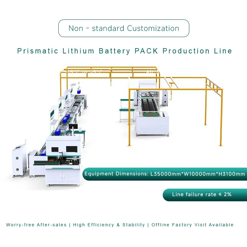方壳锂电池工商业储能模组PACK半自动生产线 方壳电池pack生产线