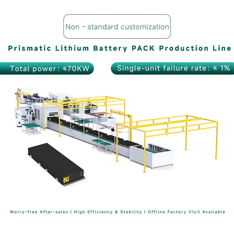 新能源方壳锂电池PACK全自动生产线 电池模组装配线