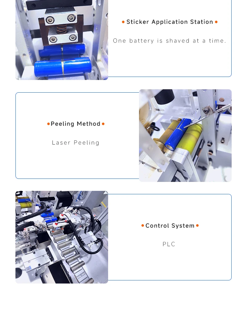 Máy bóc pin hình trụ Máy tháo màng laser tự động cho pin lithium đơnĐầu tiên5chang