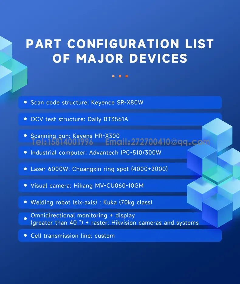 사각 쉘 리튬 배터리 팩 생산 라인, 대형 셀 배터리 조립 라인5번째 사진