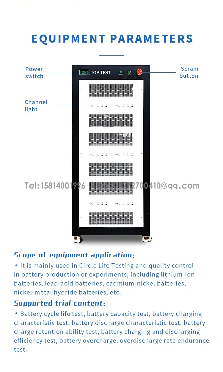 Năng lượng phản hồi tiết kiệm năng lượng tủ lão hóa pin thiết bị kiểm tra pinĐầu tiên3chang