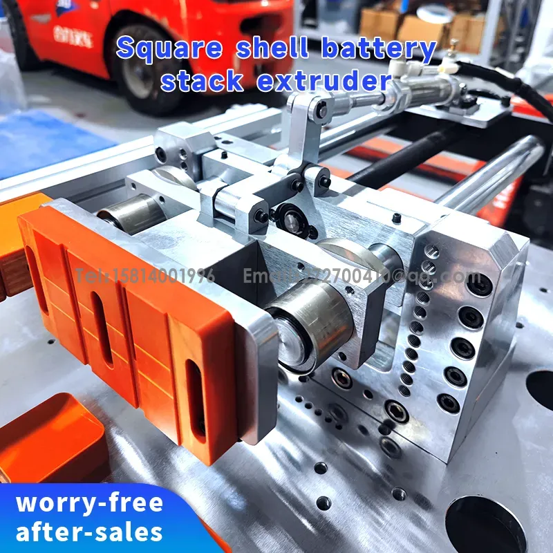 方壳电池堆叠挤压机 大铝壳电池组挤压机